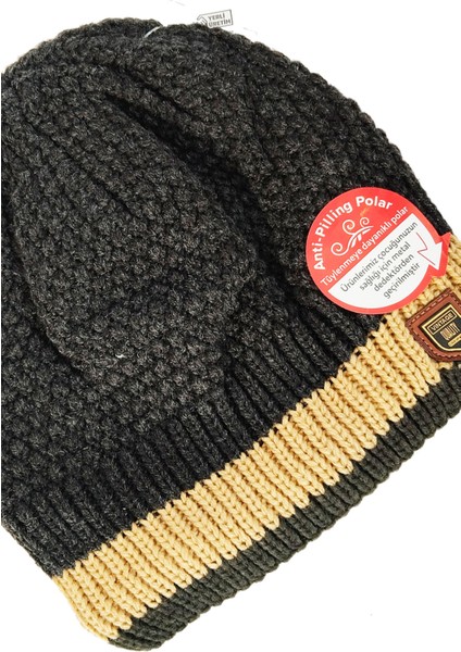 Anti Piiling Polar Tüylenmeye Dayanıklı Erkek Garson Bere Desen 4 fiyatları