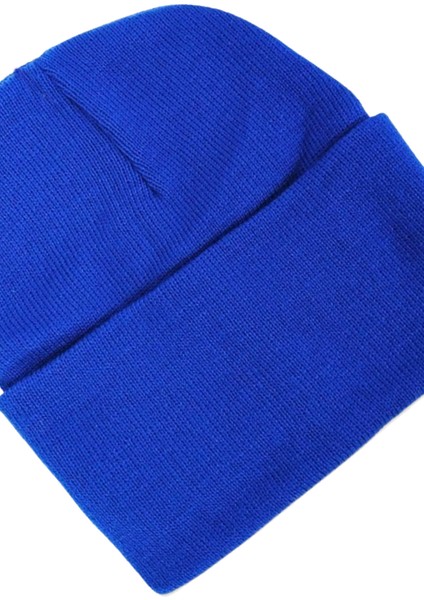 Akrilik Düz Katlamalı Çocuk Bere Mavi fiyatları