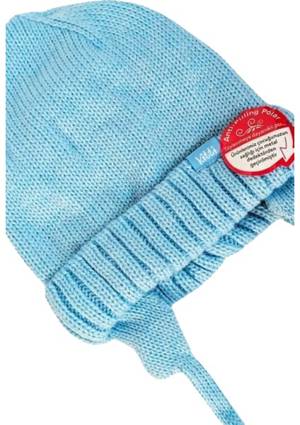 Anti Piiling Kulaklı Bebek Bere Mavi fiyatları