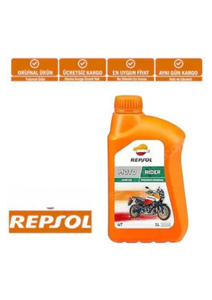 Repsol Moto 10W40 Rıder Premıum Mıneral