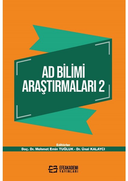 Ad Bilimi Araştırmaları 2