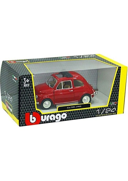 Bburago 1:24 Fiat 500L 1968 Model Araba