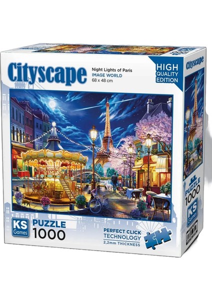 Night Lights Of Paris Puzzle 1000 Parça 20795