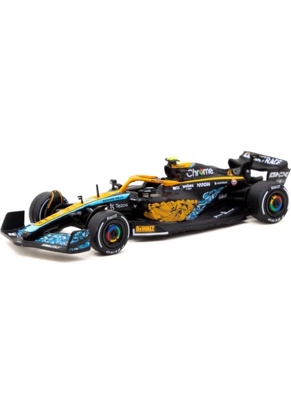 Tarmac Works Mclaren Abu Dhabi Grand Prix 2022 Lando Norris 1:64 Koleksiyonluk Metal Model Araba