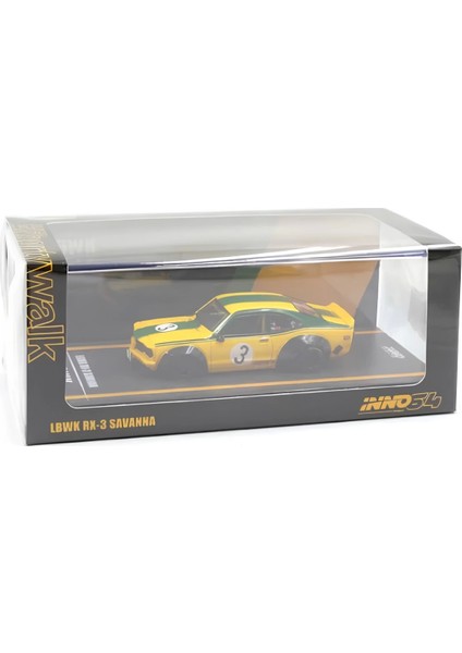 Inno 1/64 Lbwk Mazda Rx3 Savanna Koleksiyonluk Metal Model Araba