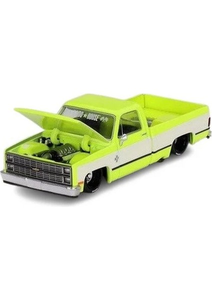 Mini Gt 1/64 Chevrolet Silverado Kaıdo Flo Yellow V1