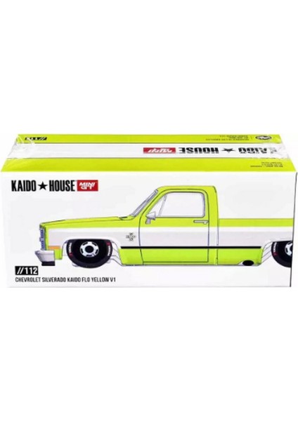 Mini Gt 1/64 Chevrolet Silverado Kaıdo Flo Yellow V1
