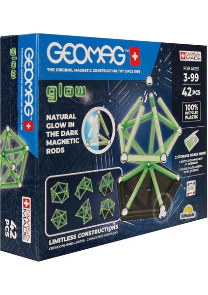 Geomag Glow Manyetik Zeka Oyunu 42 Parça S02000329