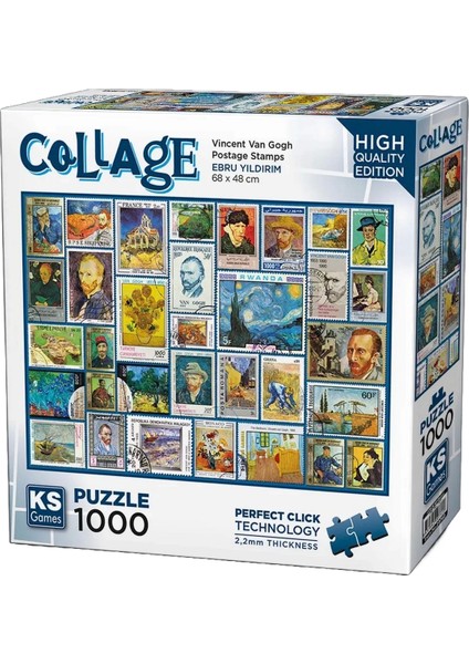 Ks Games Postage Stamps - Gogh Puzzle 1000 Parça 20760