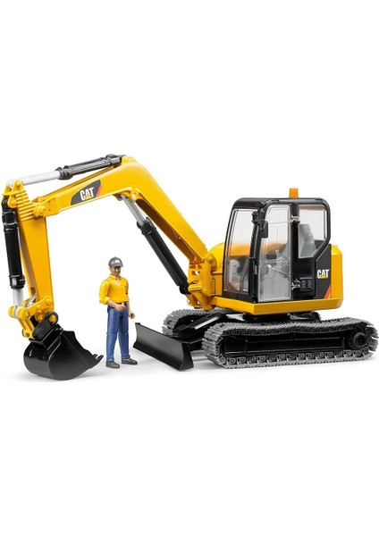 Bruder Cat Mini Ekskavatör ve Inşaat Işçisi BR02466
