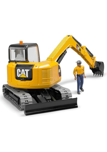 Bruder Cat Mini Ekskavatör ve Inşaat Işçisi BR02466