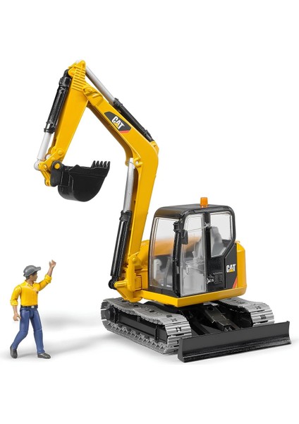 Bruder Cat Mini Ekskavatör ve Inşaat Işçisi BR02466