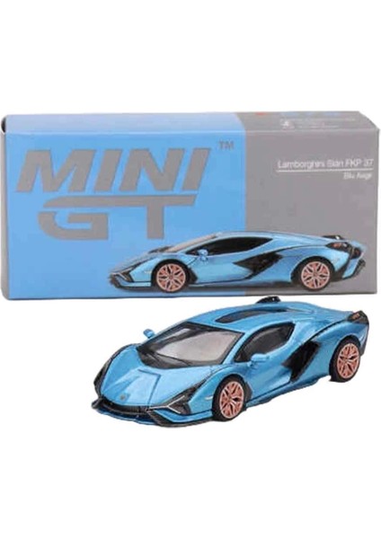 Mini Gt 1:64 Lamborghini Sian Fkp 37 Blu Aegir