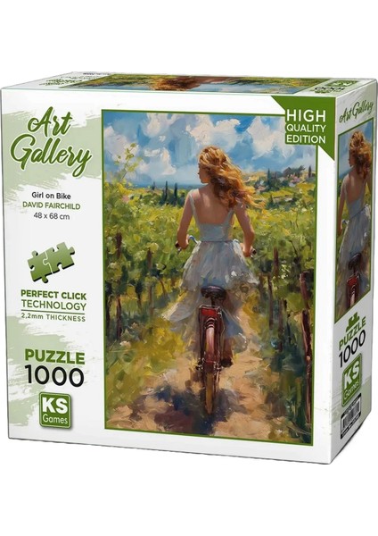 Girl On Bike Puzzle 1000 Parça 20789