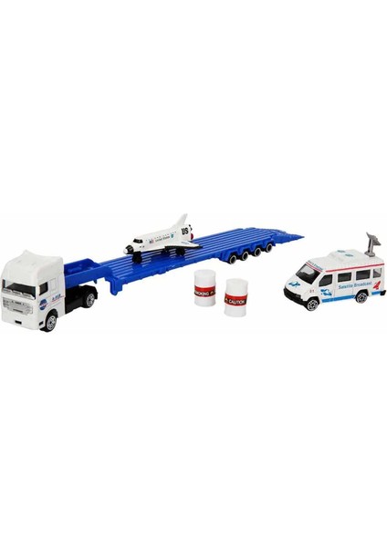 1:64 Aerospace Transporter Tır Uzay Seti - 27 cm