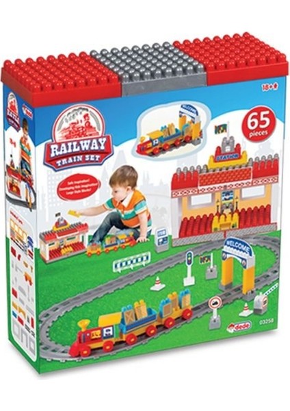 Raylı Tren Set 65 Parça