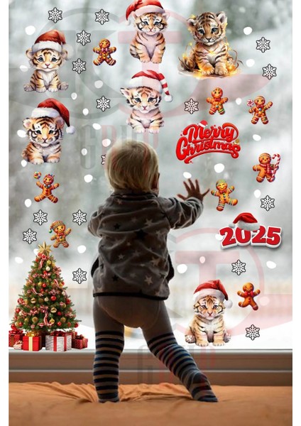 Yılbaşı Hoşgeldin 2025 Yeni Sezon Cam Kapı Duvar Sticker Setleri fiyatları