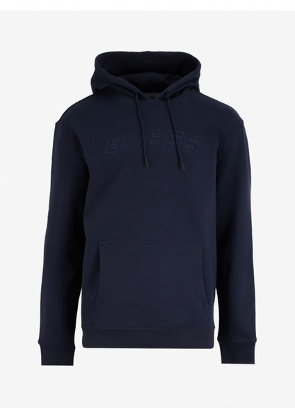 Lacivert Erkek Kapüşon Yaka Normal Kalıp Sweatshirt Z4YQ12KAIJ1DPM-ALDWIN New Hoodıe -
