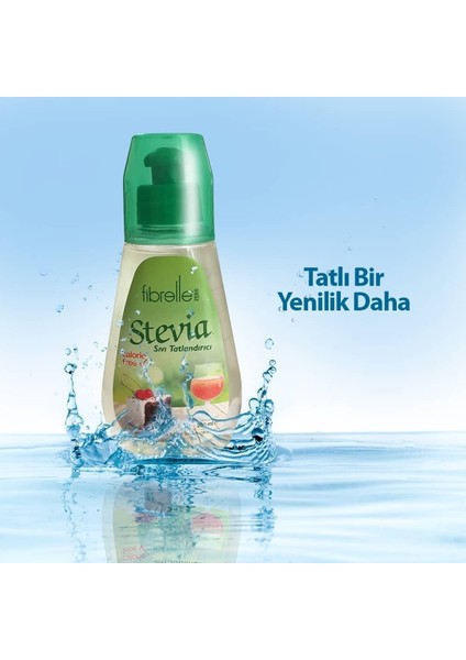 Stevialı Sıvı Tatlandırıcı 200 ml Stevia Bazlı 2 Adet