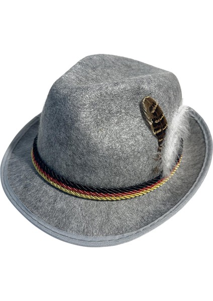 Erkekler Için Fedora Ş Kış Derby Bowler Ş Plaj Açı Gri (Yurt Dışından)