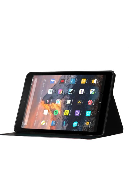 Fire HD10 (2017) Deri Için Tablet Kılıfı (Yurt Dışından)