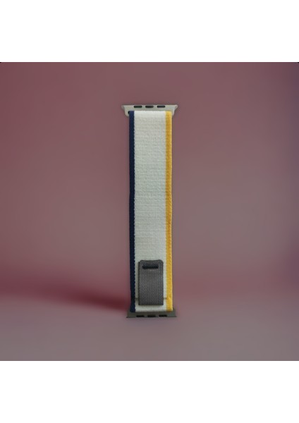 Apple Watch Trail Loop Cırtlı Bant Kordon ( Seri 10 - 46 mm Uyumlu) Sarı Lacivert fiyatları
