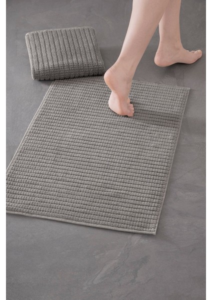 Tekno Trust Penta Bathmat 404 - Yeni Trend, 50x75cm. 2ad. Premium Ayak Havlusu / Banyo Paspas Seti