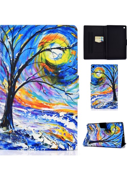 Fire Hd 8 2016/2017/2018 Deri Için Tablet Kılıfı (Yurt Dışından)