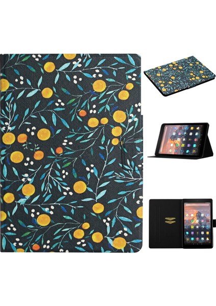 Fire Hd 8 (2020) Deri Için Tablet Kılıfı (Yurt Dışından)