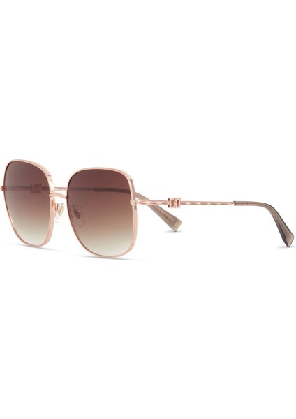 Hm 1703 C3 Oval Rose Gold Kadın Güneş Gözlüğü