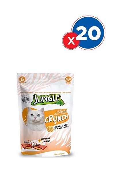 Jungle Crunch Ödül Tüy Yumağı Kontrolü 60 GX20'LI