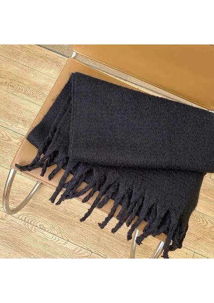 Zavallı Yavaş Mohair Wool Kadınlar Scarf New Klein Blue Scarf Women Shawl Turbans For Warm Bib Bufandas Multicoloesr De Mujer (Yurt Dışından)