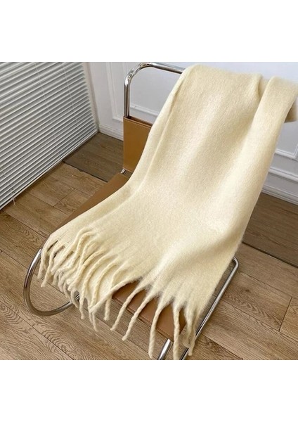 Zavallı Yavaş Mohair Wool Kadınlar Scarf New Klein Blue Scarf Women Shawl Turbans For Warm Bib Bufandas Multicoloesr De Mujer (Yurt Dışından)