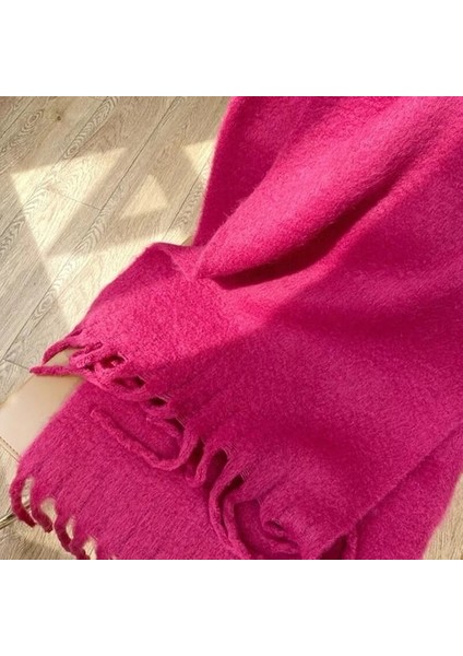 Zavallı Yavaş Mohair Wool Kadınlar Scarf New Klein Blue Scarf Women Shawl Turbans For Warm Bib Bufandas Multicoloesr De Mujer (Yurt Dışından)