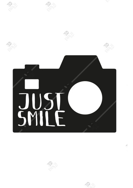 Just Smile Fotoğraf Makinesi Duvar Dekorasyonu modelleri