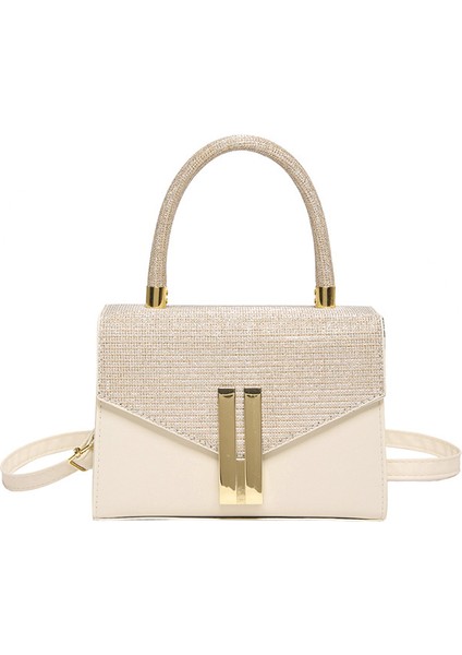 Kore Tarzı Kadın Mizaç Işe Gidiş Geliş Doku Kontrast Renk Ekleme Rahat Çanta Retro Omuz Crossbody Çanta (Yurt Dışından)