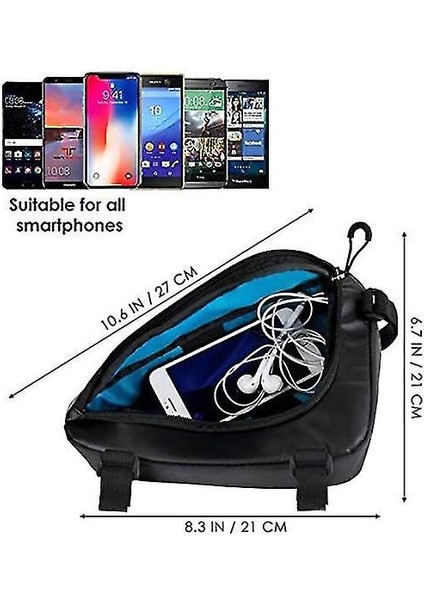 Bisiklet Üçgen Çerçeve Çantası, Su Geçirmez Bisiklet Çantası, Sele Çantası, Bisiklet Aksesuarları Araçları (Siyah) (Yurt Dışından) fiyatları