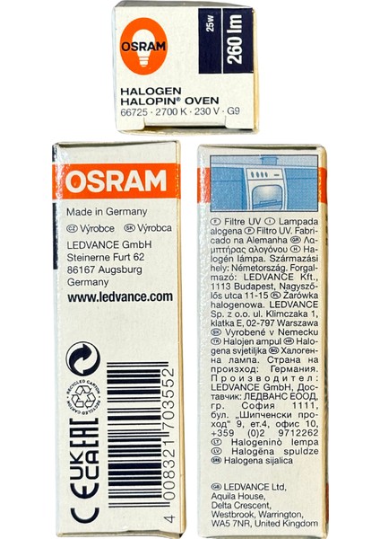 Halopin Oven 25W 2700K (Sarı Işık) G9 Duylu Halojen Fırın Ampulü (8 Adet) fırsatları