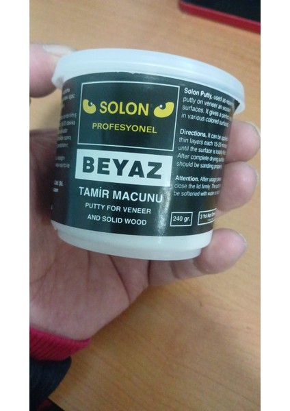 Çok Amaçlı Ahşap Parke Masa Sehpa Çizik Çok Amaçlı Tamir Dolgu Macunu Beyaz 240 gr indirimleri