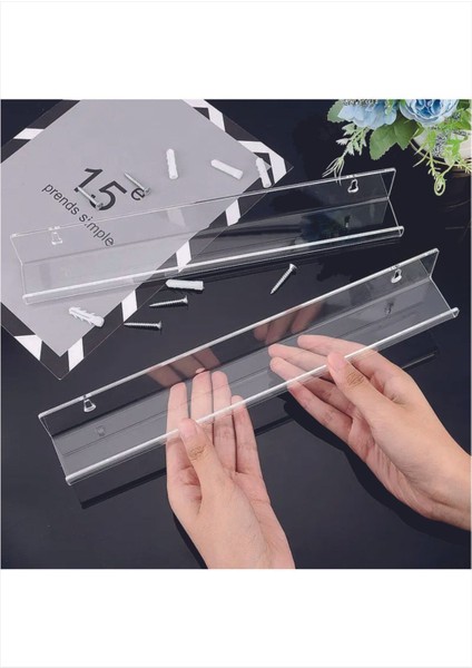 Tekno Trust Görünmez Banyo Rafı 2'li Set - 30CM + 20CM