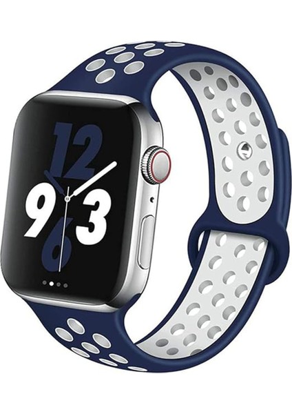 Watch Series 10 42MM İçin Delikli Silikon Kordon Kayış - KY42