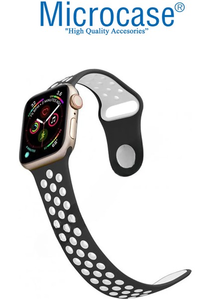 Watch Series 10 42MM İçin Delikli Silikon Kordon Kayış - KY42