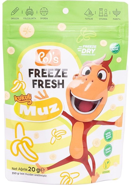 Kukuli Freeze Fresh Muz 20 gr