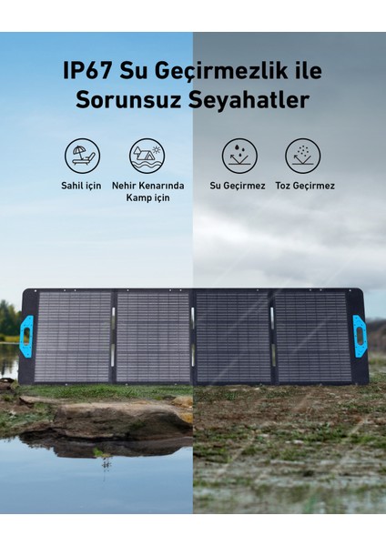 SOLIX PS200 Taşınabilir Güneş Paneli (200W) - A2436 (Anker Türkiye Garantili)