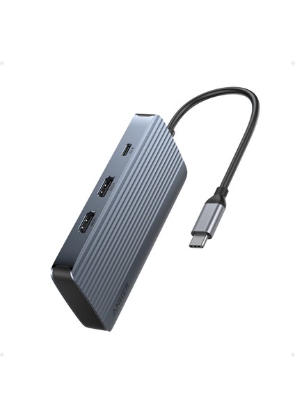 USB-C Hub (7'si 1 Arada, Çift Ekran) - A8374 (Anker Türkiye Garantili)