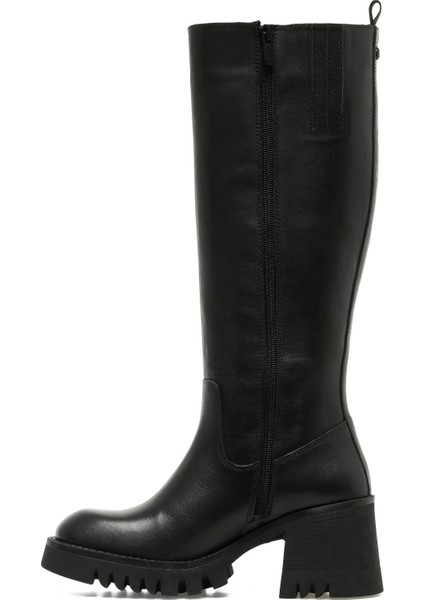 Ovarye 4pr Siyah Kadın Topuklu Çizme modelleri