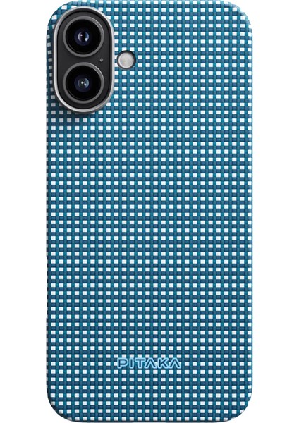 iPhone 16 Kılıf Magsafe Özellikli Aramid Fiber Ultra-Slim Classic Serisi Ocean Blue Mavi