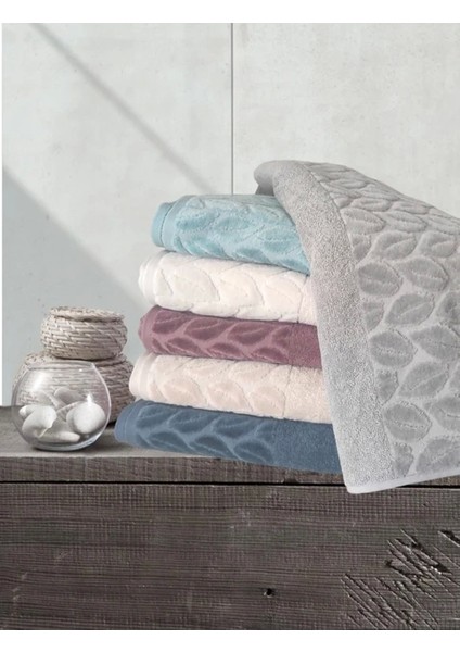 Nivemeshome 249 Hazal Lila Jakarlı Havlu Nurpak