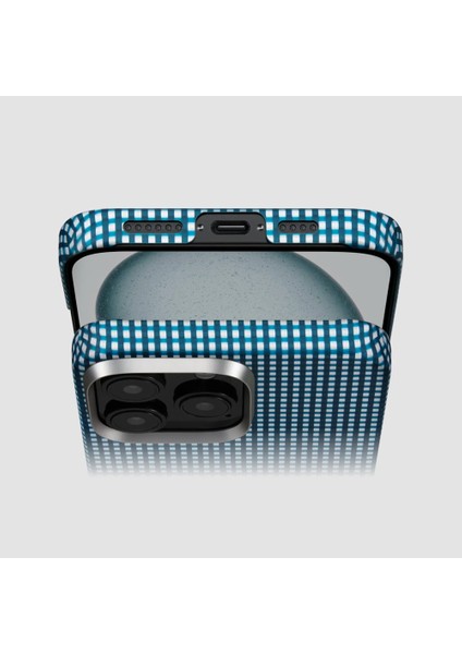 iPhone 16 Kılıf Magsafe Özellikli Aramid Fiber Ultra-Slim Classic Serisi Ocean Blue Mavi modelleri