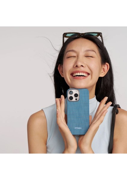 iPhone 16 Kılıf Magsafe Özellikli Aramid Fiber Ultra-Slim Classic Serisi Ocean Blue Mavi indirimleri